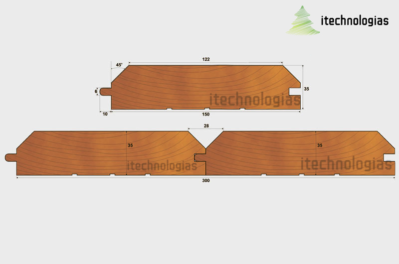 Imitacja belki 150x35